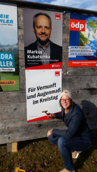 Plakat SPD-Landratskandidat